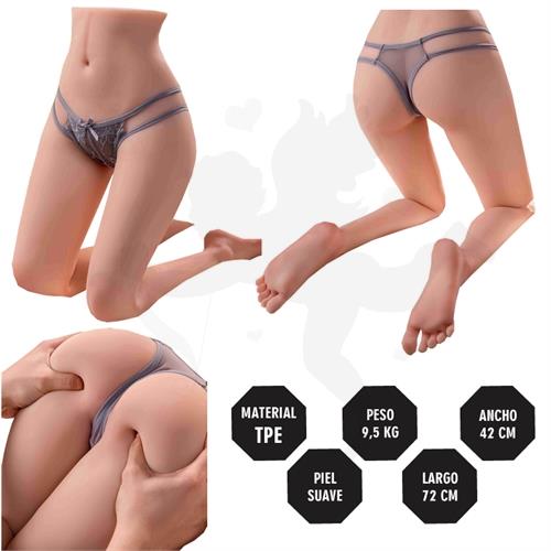 Semi Torso Realista Con piernas articulables – 9.5 KG